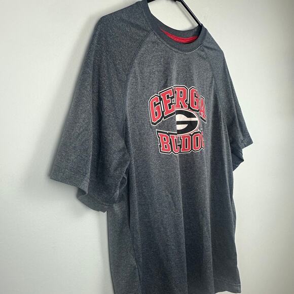 Champion Mens Georgia Bulldogs Logo College Crewneck Heather Grey T-Shirt Medium - Picture 3 of 11